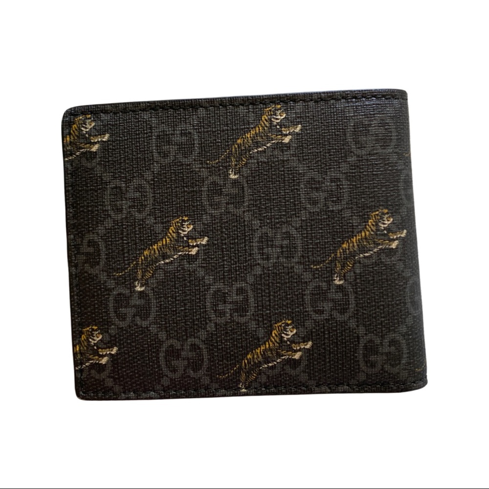 Gucci Gg supreme black tiger print wallet - Picture 2 of 6